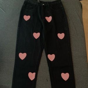 High waisted jeans